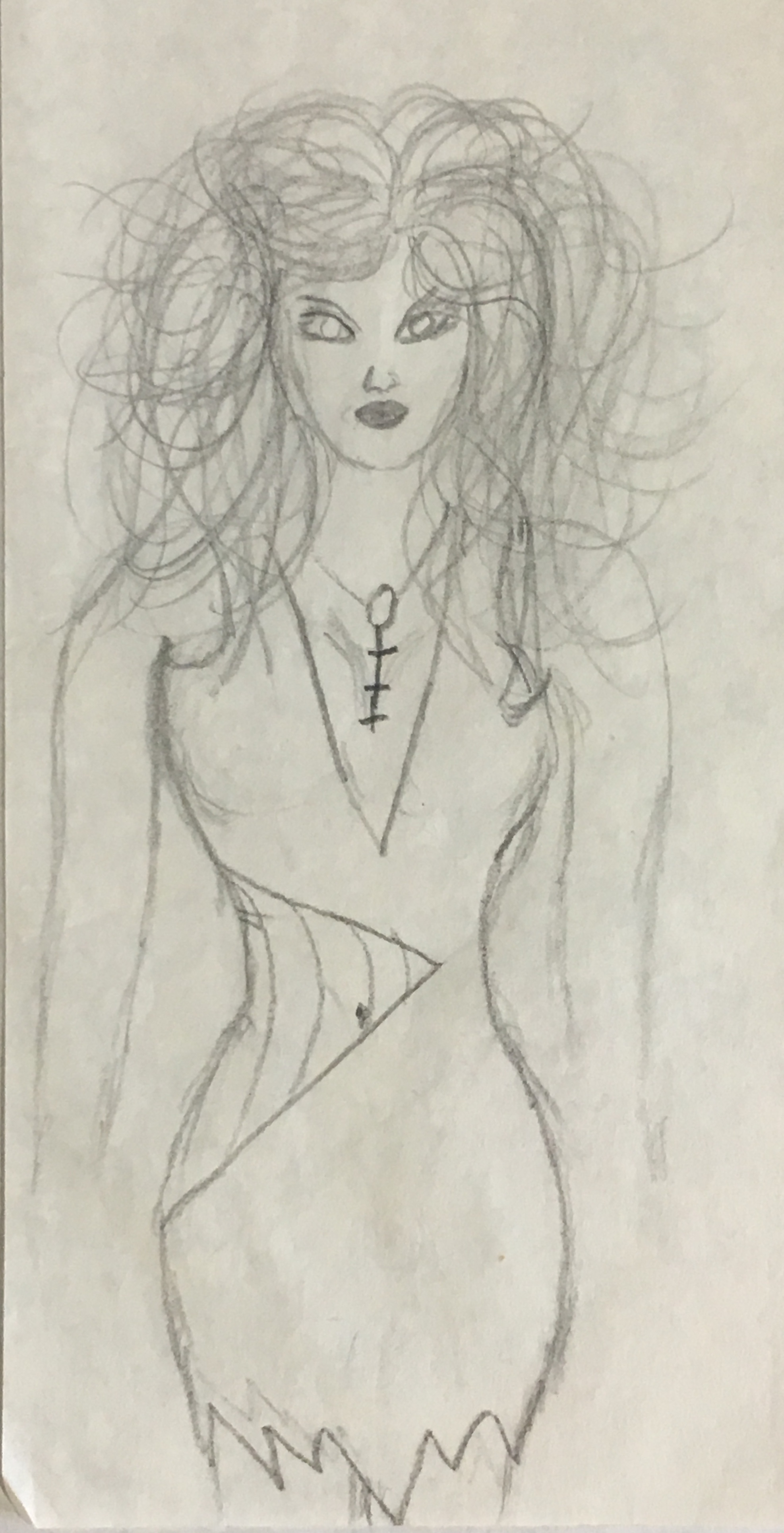 old sketch punk witch