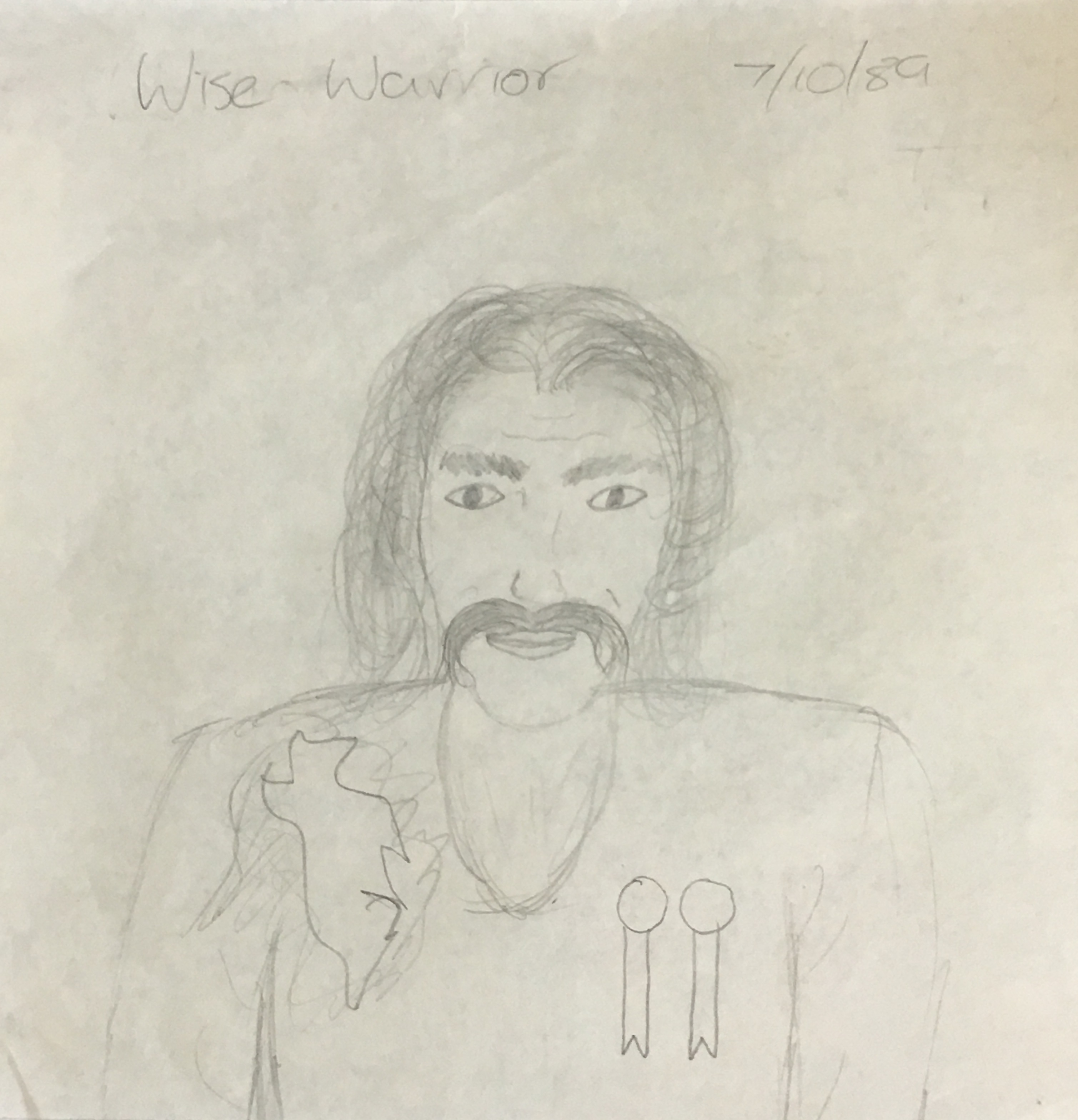 Old sketch wise warrior